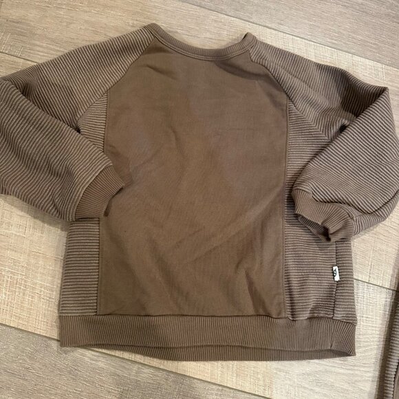 EASY PEASY TAN 5T BOYS JOGGER SET PANTS SWEATSHIRT ORGANIC COTTON - Picture 3 of 9